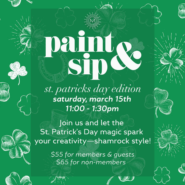 St. Patrick's Paint & Sip